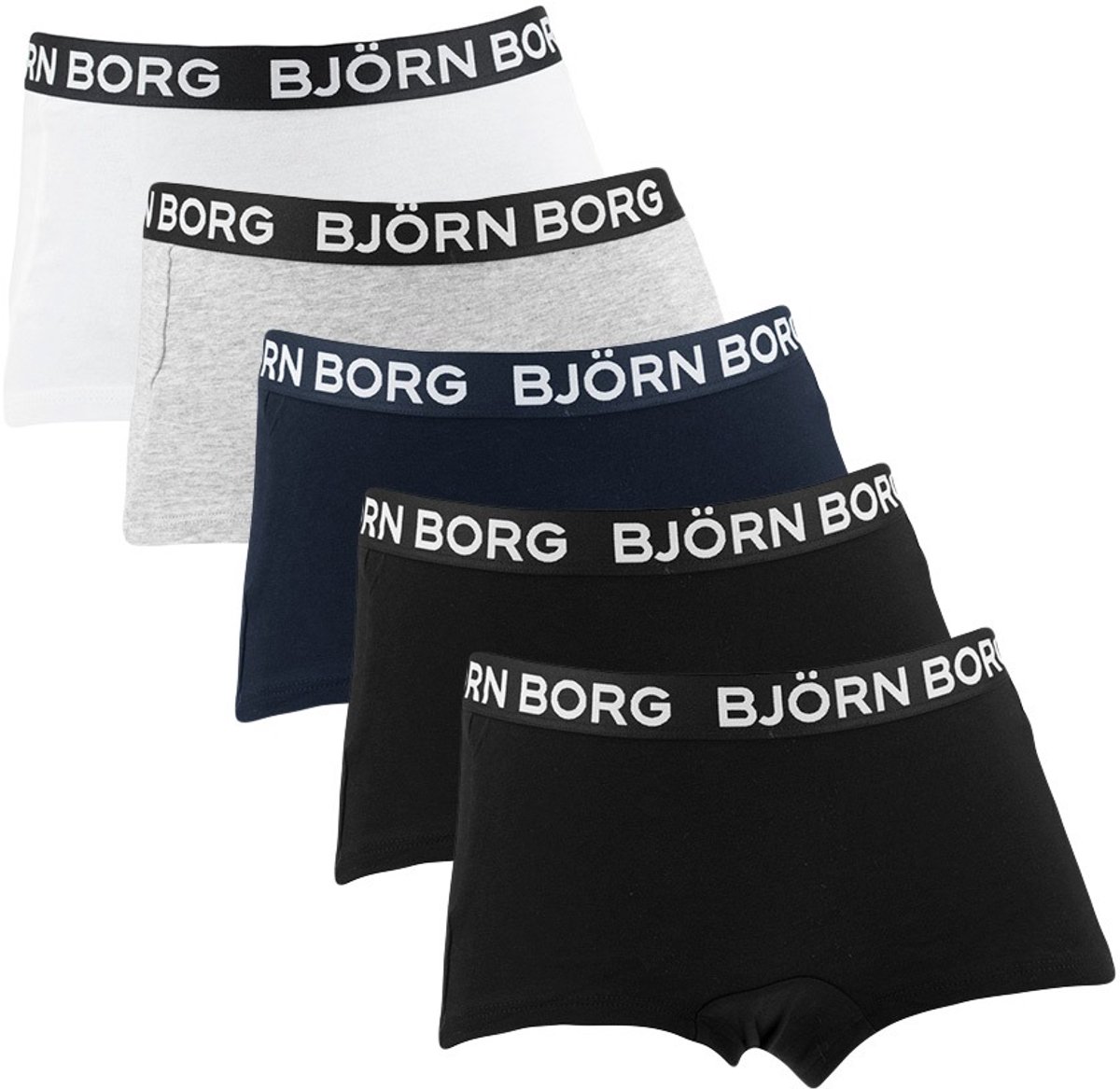 Bjorn Borg 5-Pack meisjes boxershorts - Core Minishorts - 170