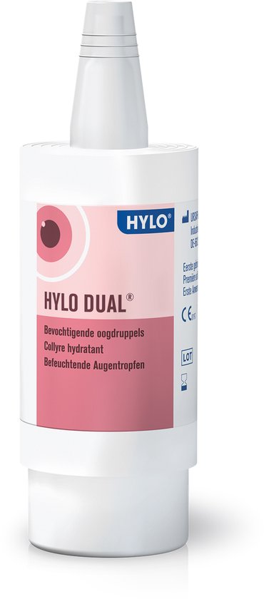 HYLO DUAL® Oogdruppels - Verlicht hooikoortsklachten - Bij droge, rode of geïrriteerde...