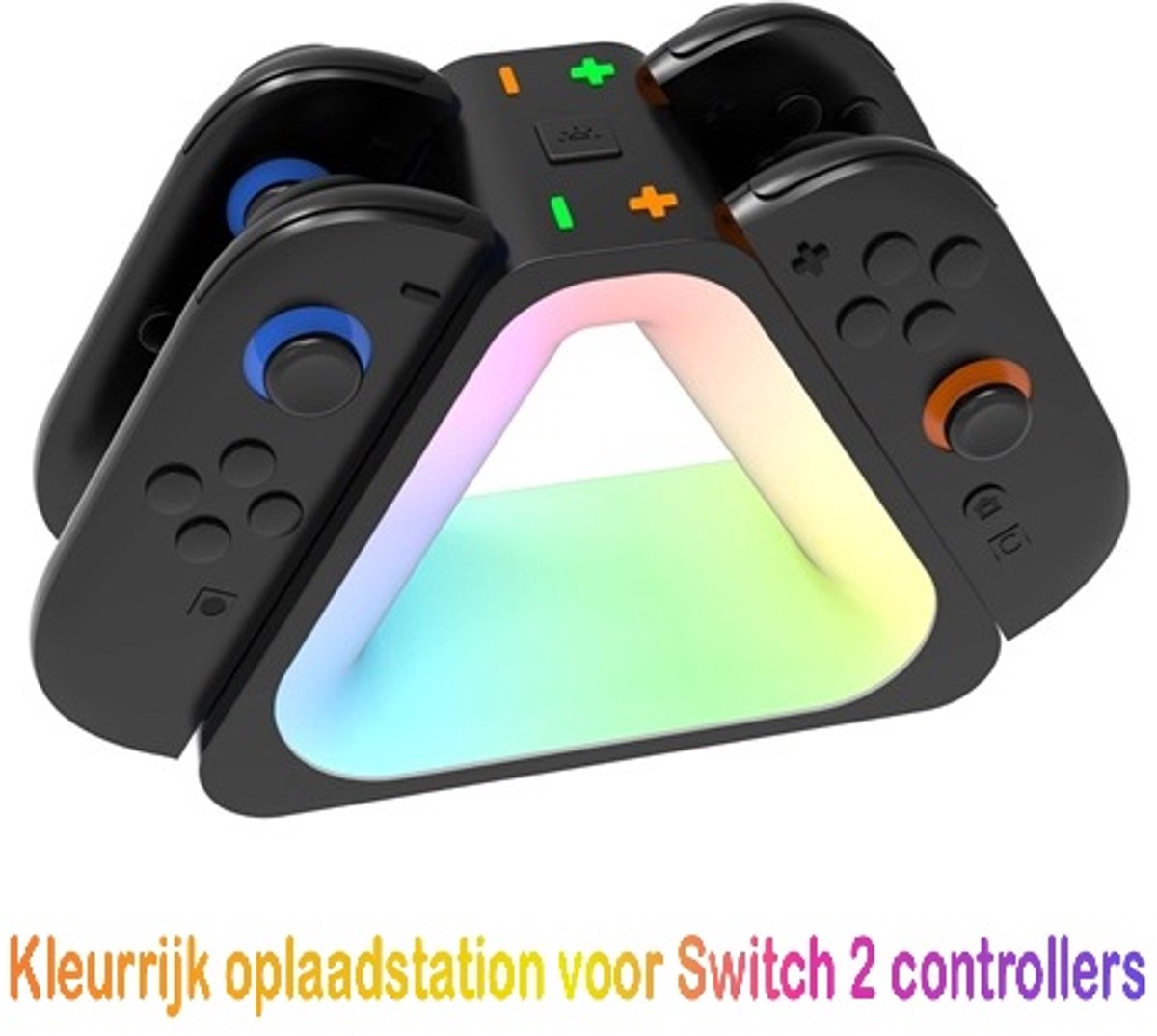 ATXANC Oplaadstation voor Nintendo Switch 2 – 4-in-1 Joy-Con Oplader – Dockingstation – Controller Opbergbox