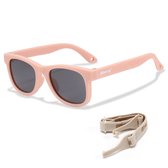 Maesy Baby Zonnebril Indi – 0 t/m 2 Jaar - Elastiek - Flexibel - UV400 Bescherming - Zonnebril Kind - Licht Roze