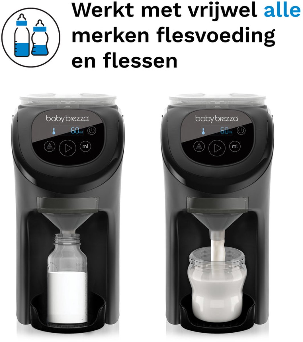 Baby Brezza Formula Pro Mini - Compacte Flesvoeding Maker - Zwart thumbnail 3