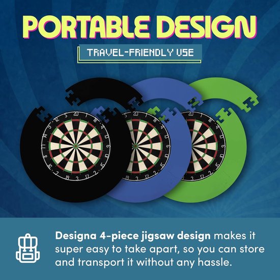 Dartbord surround ring - Grijs - 315g - 4Stuk van Dart — afbeelding 5