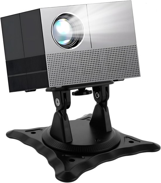 Projector Muurbeugel 360° Draaibaar Kantelbaar Stabiele Houder 3 kg Universeel Zwart 18x18x10 cm