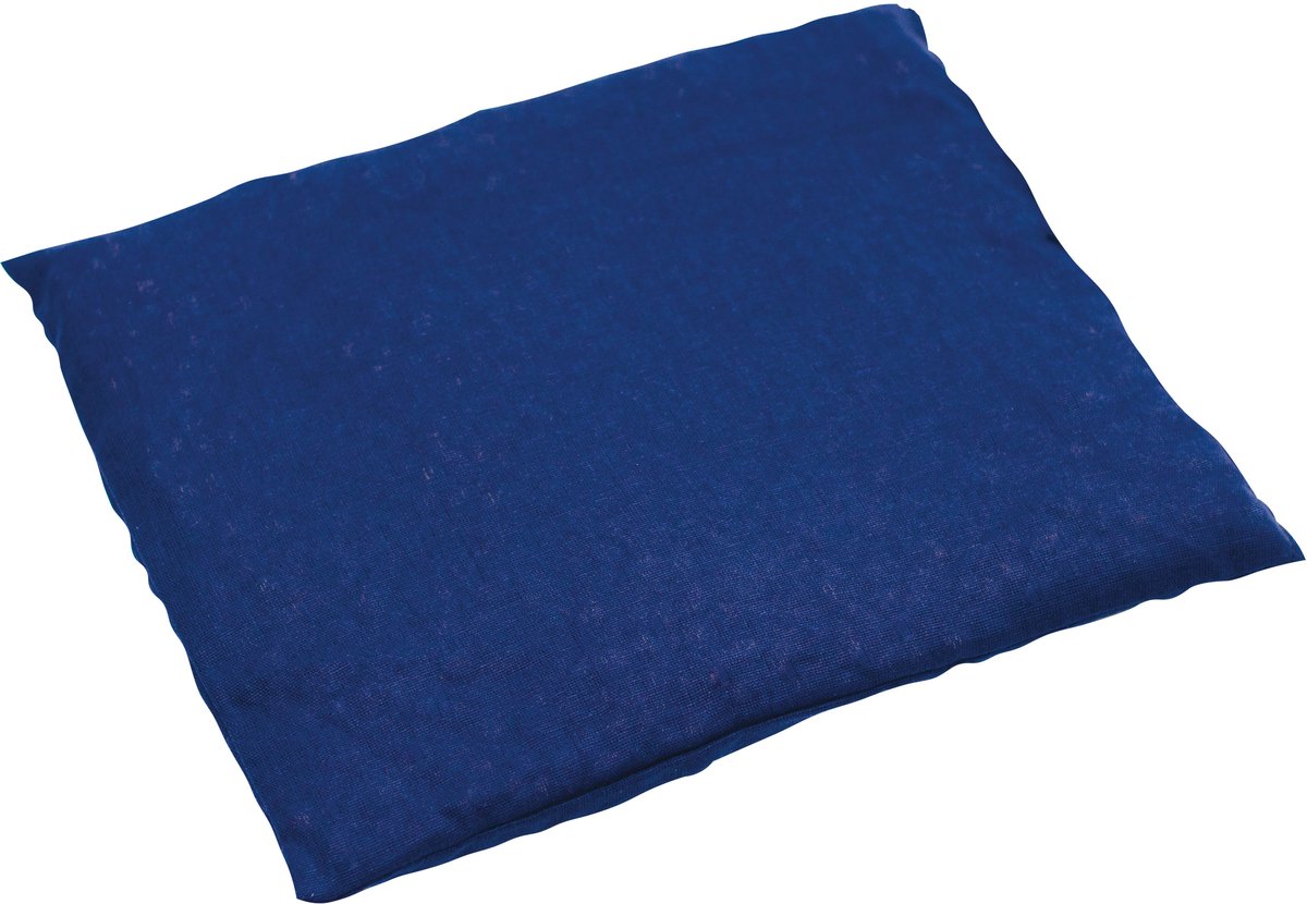 Sundo Kersenpitkussen 25 × 30 cm - Warmtekussen en koud kompres met katoenen hoes - Blauw