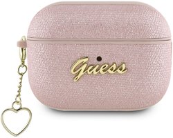 Guess AirPods hoesje voor Airpods Pro & Pro 2 - metallic ontwerp - Roze