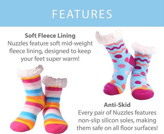 3-Pack Kinderslofjes Jongens en Meisjes - Fleece Gevoerd, Antislip - Ruimteschip, Robot & Scandinavisch Design — afbeelding 3