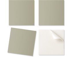 Set PVC-tegels met patroon voor de woonkamer, zelfklevend, lichtgroen, 4x50x50 cm