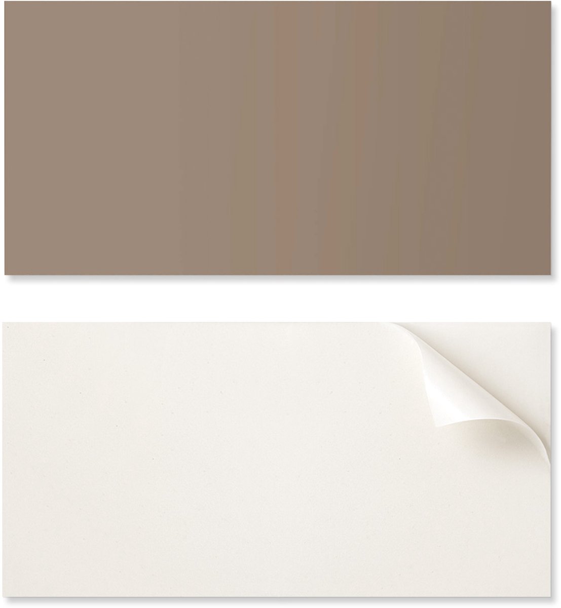 Decoratief vinylpaneel met afbeelding voor keuken of badkamer, 120x60 cm, bruine kleur.