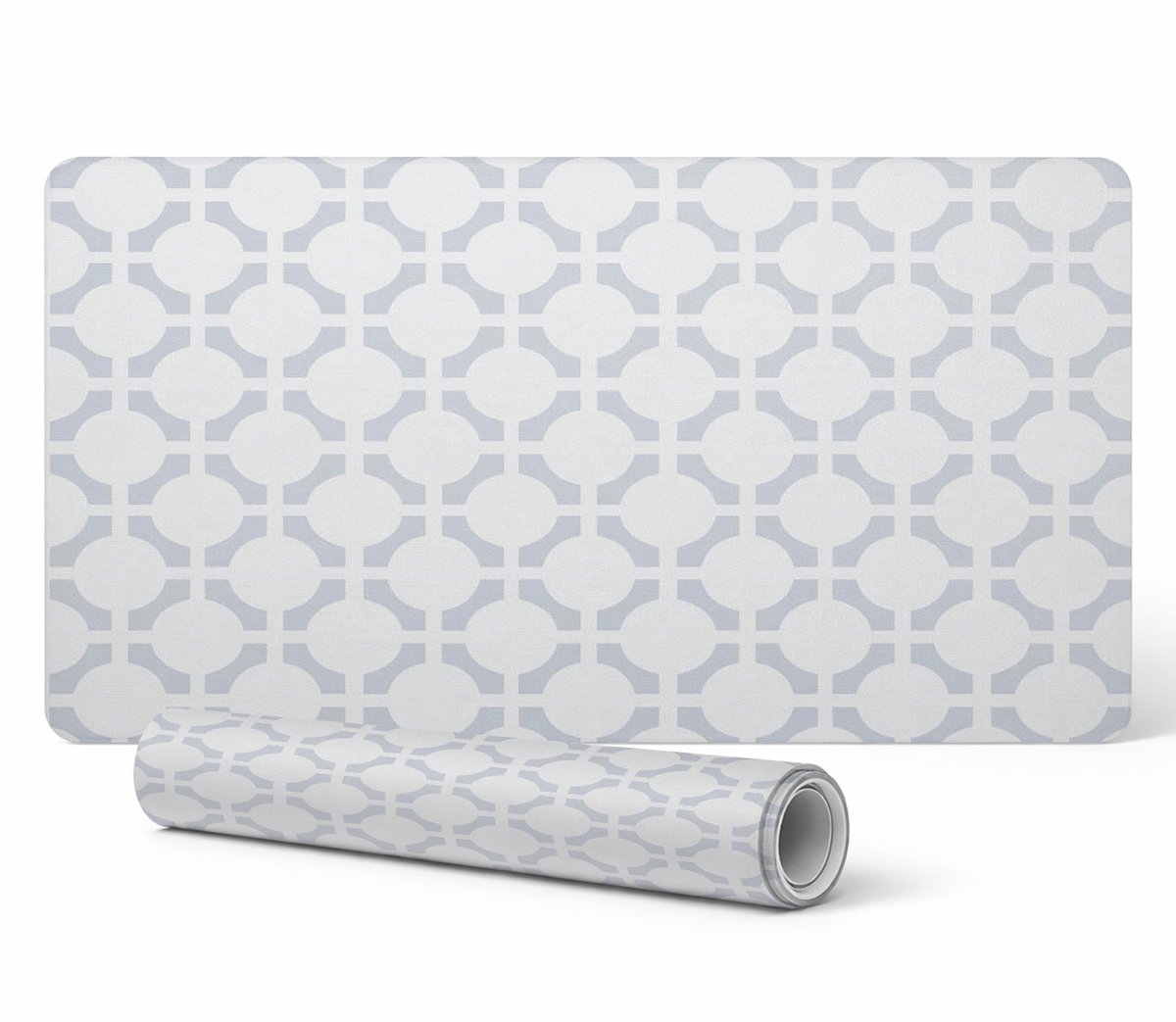 Decoratieve laptopmat met geometrisch retropatroon, 100x50 cm