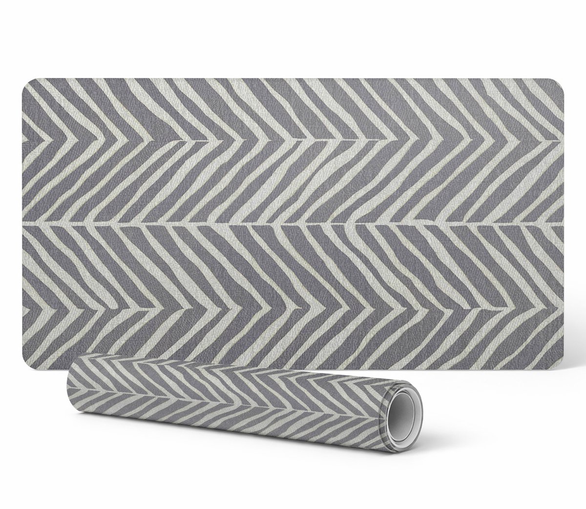Designer beschermende laptopmat met zigzagstofpatroon, 120x60 cm