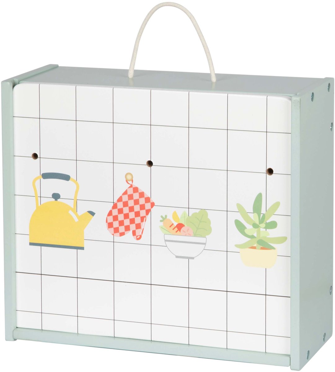 BusyKids - Kinderkeuken – Modderkeuken - Buitenkeuken Kind – Houten Speelkeuken met Accessoires – Compact & Draagbaar – Small — afbeelding 3