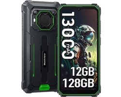 Blackview BV6200 Pro Robuuste Smartphone 4G - 12GB RAM - 128GB - 6,56 inch - 13000mAh - IP68/IP69K Outdoor telefoon - Dual SIM - Android 14 - NFC - GPS - Groen