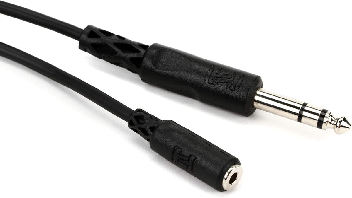 Hoofdtelefoon Verlengstuk 3,5mm Jack naar 6,35mm Jack Stereo Kabel 3 Meter