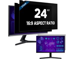 2-Pack 24 inch Privacyfilter voor Breedbeeld Monitor - Anti-Spy en Antireflectie Schermbeschermer (16:9)