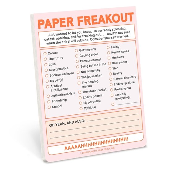 Knock Knock Nifty Notes- Paper Freakout Nifty Note - cover