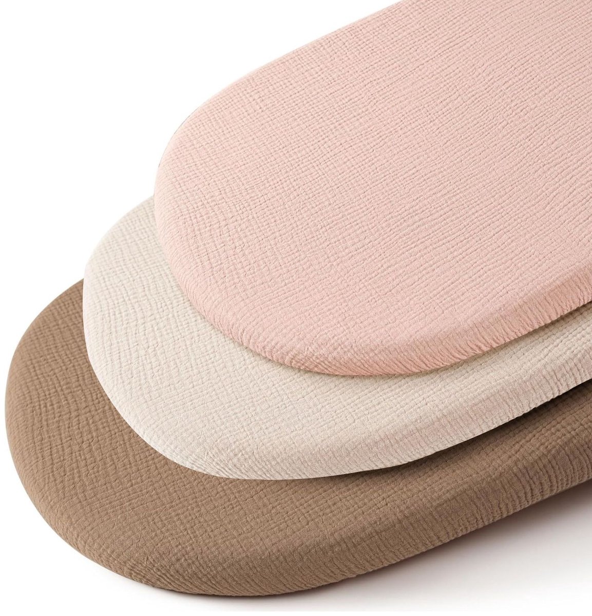 3-delige set baby matrashoezen – Hoeslaken van puur katoen – Baby bovenlaken – Babybedhoes – Matrashoes voor kinderwagen – 82x41x9 cm – Hoeslaken voor kinderwagen