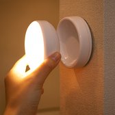 bravzurg Oplaadbare LED Lamp, met afstandsbediening, draadloos, met 3 verlichtingsmodi, 4000 mAh, Zelfklevend Batterij Licht voor Slaapkamer Woonkamer Spiegel Keuken Badkamer Goud