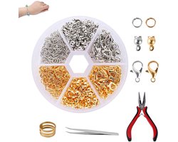 Sieradenmaakset 340-delig - Ringen, karabijnsluitingen en gereedschap
