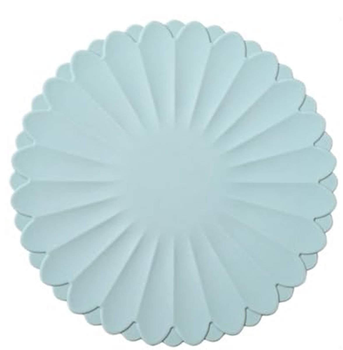 Hittebestendige siliconen onderzetters – Antislip pannenlappen voor aanrecht en eettafel, herbruikbare kookplaatafdekking (Zee- en hemelsblauw, diameter: 30 cm)
