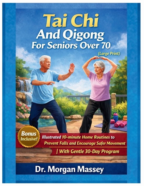 Tai Chi And Qigong For Seniors Over 70 (Large Print) - cover