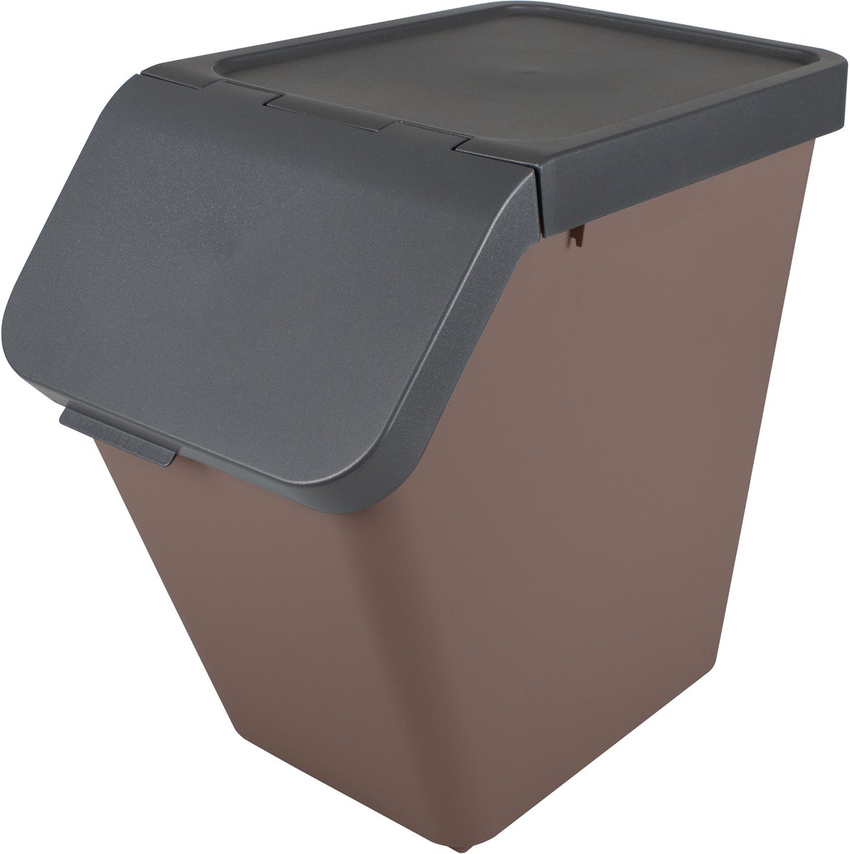 Sunware Sigma home prullenbak 40L met deksel - Stapelbaar - Bruin