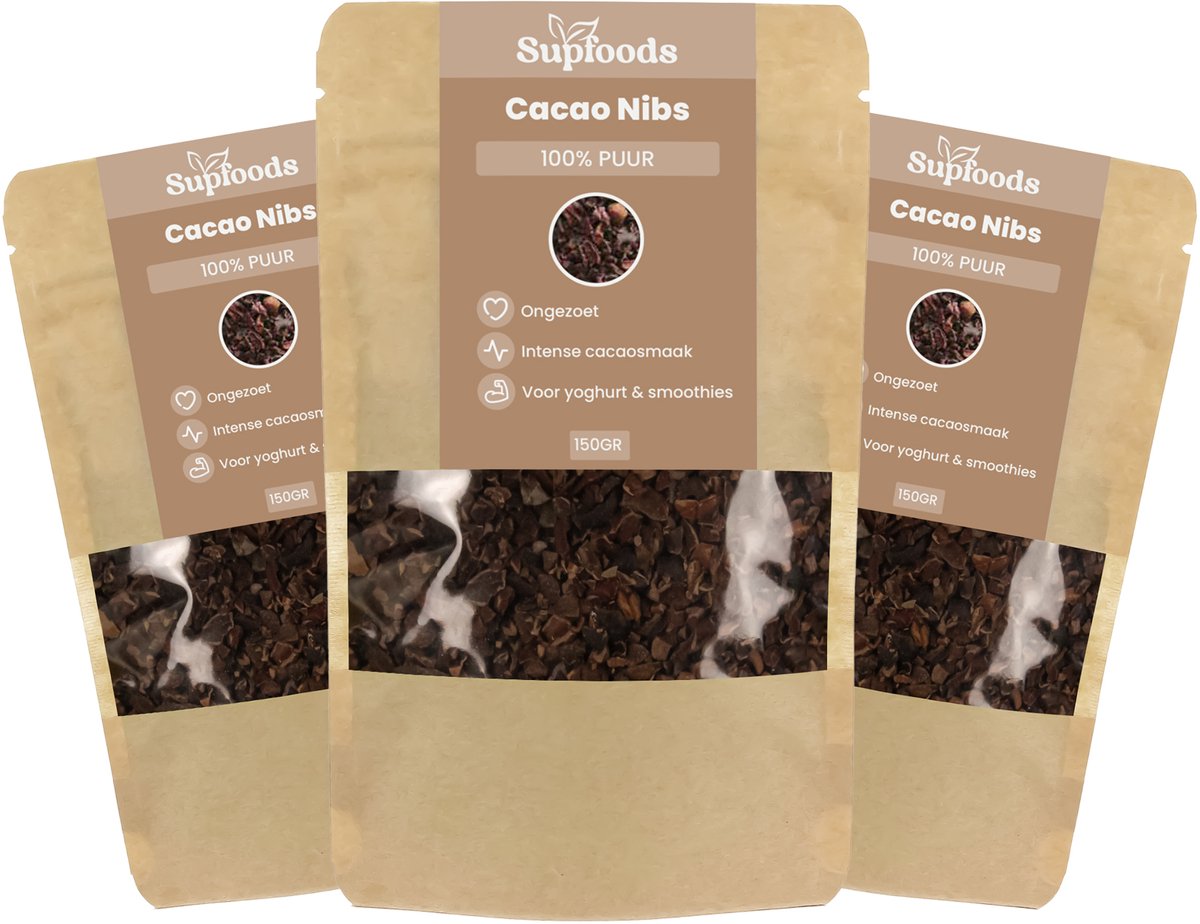 Cacao Nibs Raw - 100% Puur - 600g - Voor Smoothies, Yoghurt en Bakken