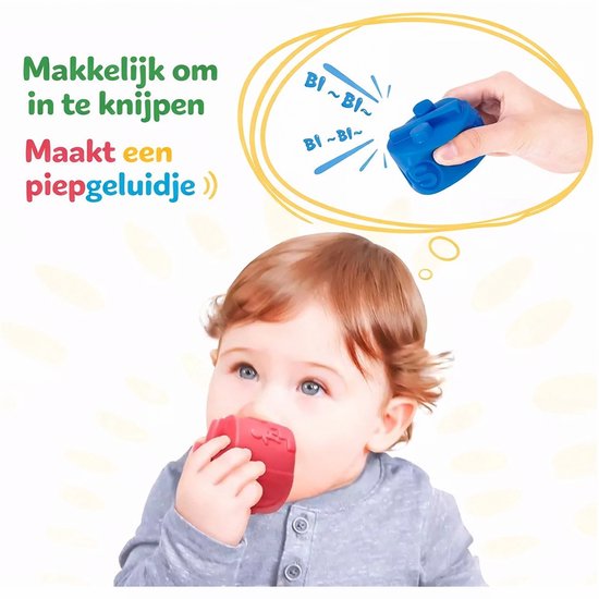 Zachte bouwblokken voor baby's en kinderen - stapeltoren - stapelblokken - 7 stuks van Merkloos — afbeelding 3