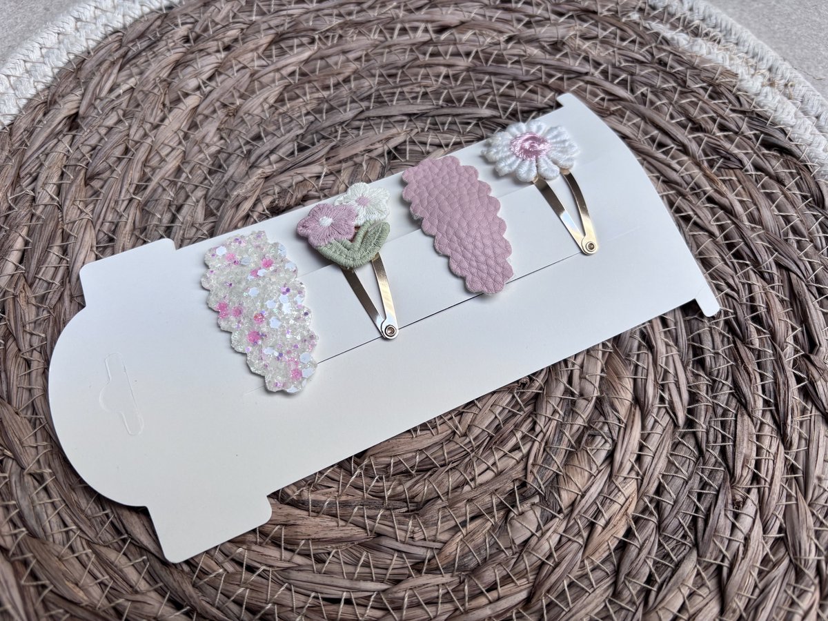 Klikklak haarspeldjes Isolde 4cm - kinderknipjes - Meisje haarspeld - Babyhaarclipjes -Haarspeldjes Meisjes - Kinderhaaraccessoires -leuke kinderknipjes- Haarspeldjes kinderen - Haaraccessoires meisjes