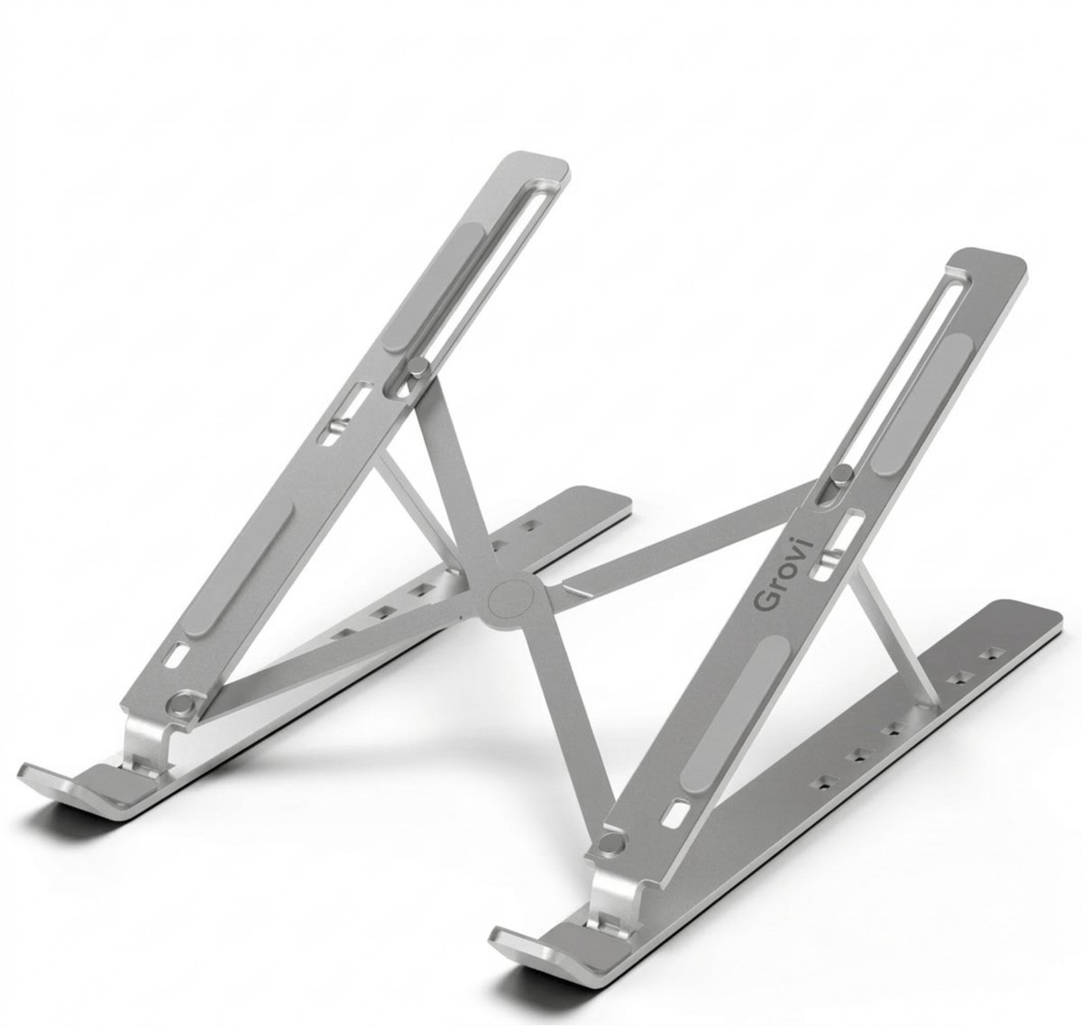 Grovi Office Laptop Standaard Verstelbaar Zilver
