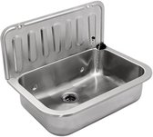 Uitstortgootsteen RVS 495x325 mm incl. afvoerplug - WAHLBACH