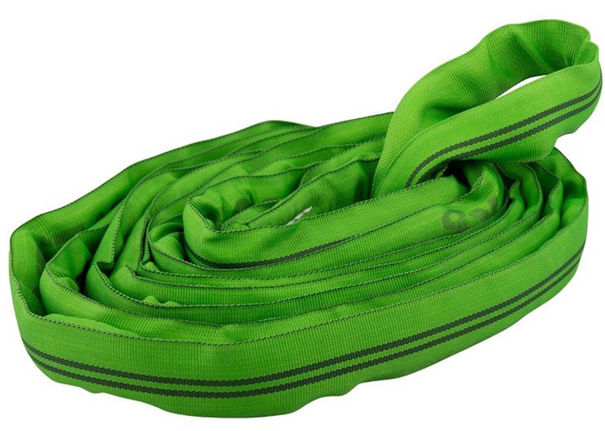 Rondstrop 2 ton, groen, 3 meter, eindloze hijsband - TRAILERGEAR