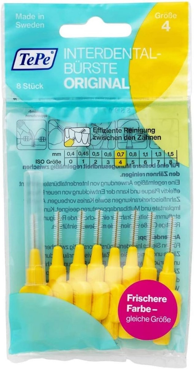 Interdentale Borsteltjes - Tandenstokers - Mondhygiëne - Plastic Gecoate Draad - 07 mm