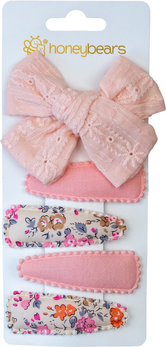 Honeybears haaraccessoires kind set van 5 – Haarspeldjes – Kraamcadeau