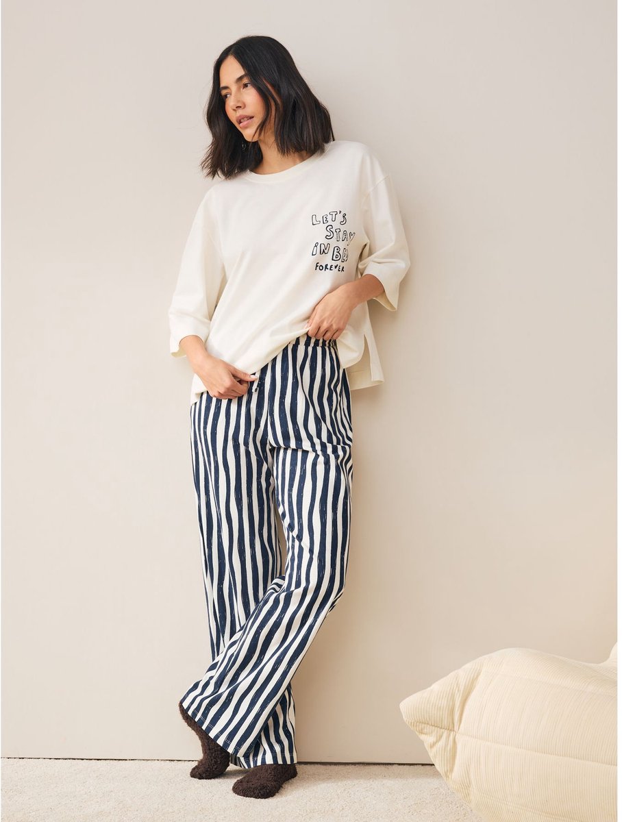 Next - Dames - Pyjama met korte mouwen - Tall - Wit