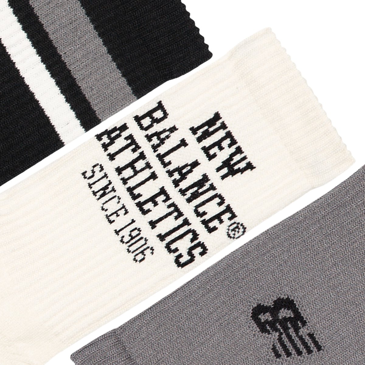 New Balance Active Graphic Crew Socks 3 Pack Unisex Sportsokken - ASSORTED — cadeau in Cadeau-ideeën - foto 3