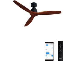 CREATE - Stille plafondventilator van 40 W met technische ABS-bladen, verkrijgbaar in verschillende maten - M - Geen licht - WIFI - WIND STYLANCE