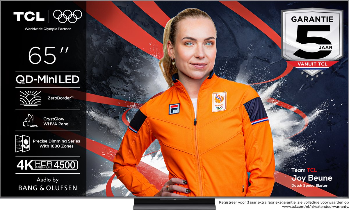 TCL 65Q8C - 65 inch - 4K MiniLED - 2025 - TCL - €1.599,00