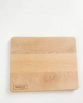 TheWootz Planche à découper – Fabriquée artisanalement aux Pays-Bas – Hêtre massif – Grand format 45×36×3 cm – Planche à découper et à servir pour viande, légumes, pain & apéritif