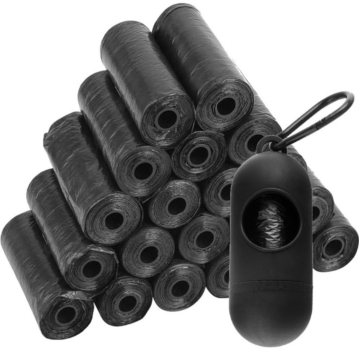 Mersjo - Poepzakjeshouder - 20 Rollen - 300 Stuks - Inclusief Etui