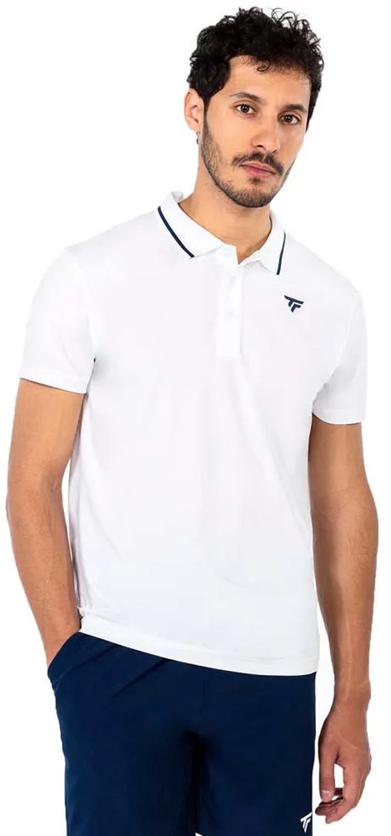 Tecnifibre Team Tech Korte Mouw Poloshirt Wit 2XL Man