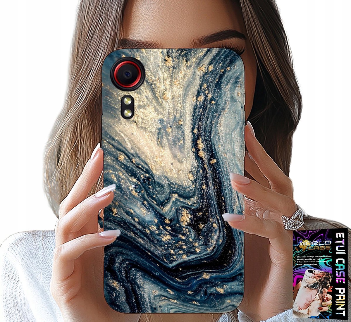 HOESJE VOOR SAMSUNG GALAXY XCOVER 5 - ELEGANT STEENPATROON