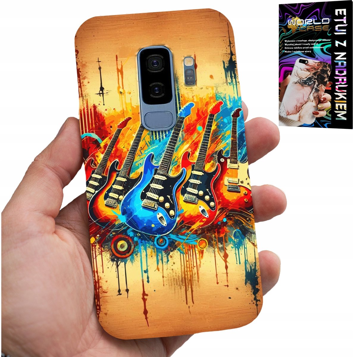 HOESJE VOOR SAMSUNG GALAXY S9 PLUS - ELEKTRISCHE GITAAR, ROCK AND ROLL, METAL