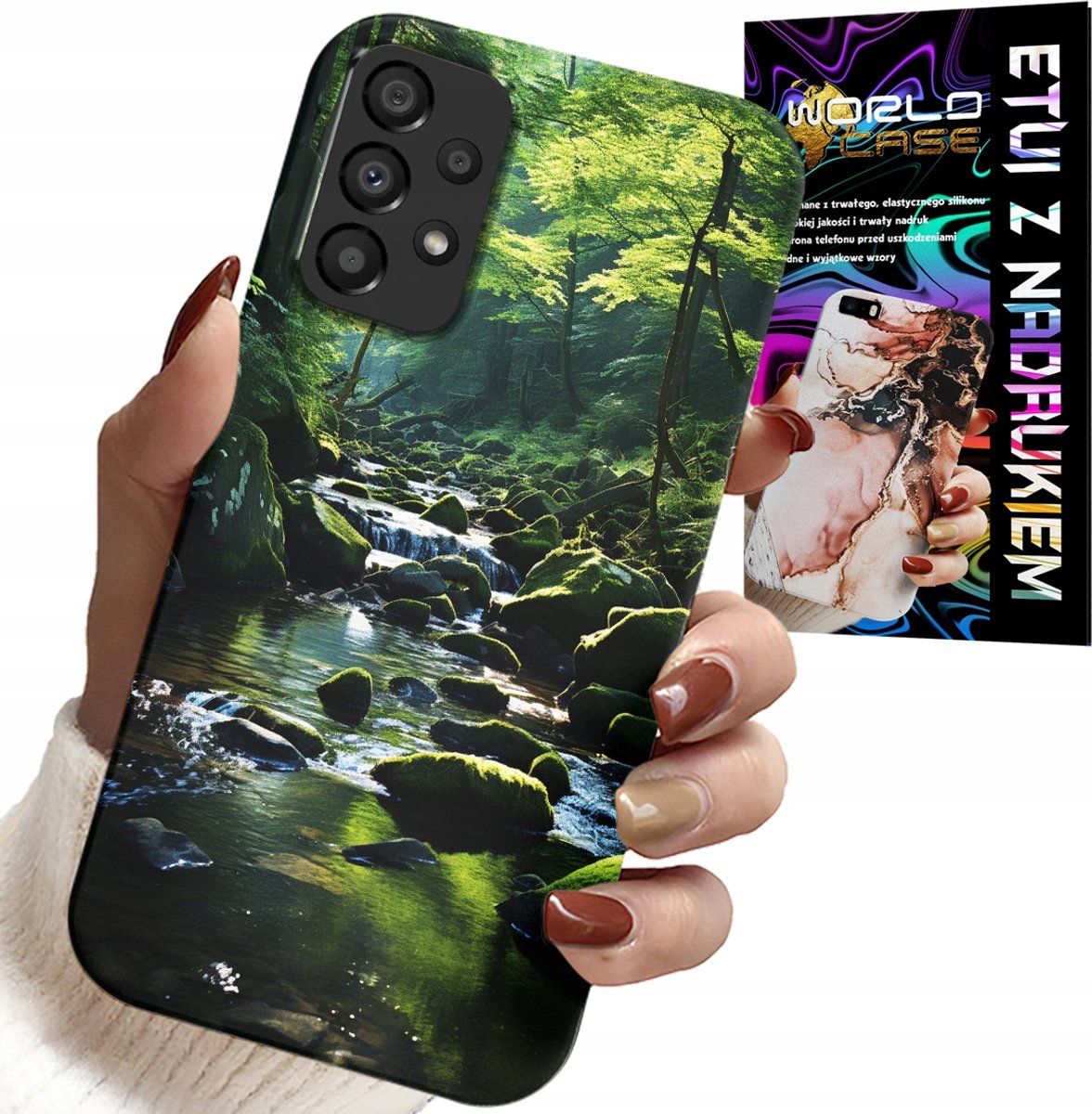 HOESJE VOOR SAMSUNG GALAXY A33 5G - NATUURLIJK UITZICHT OP BOS, RIVIER EN BEK