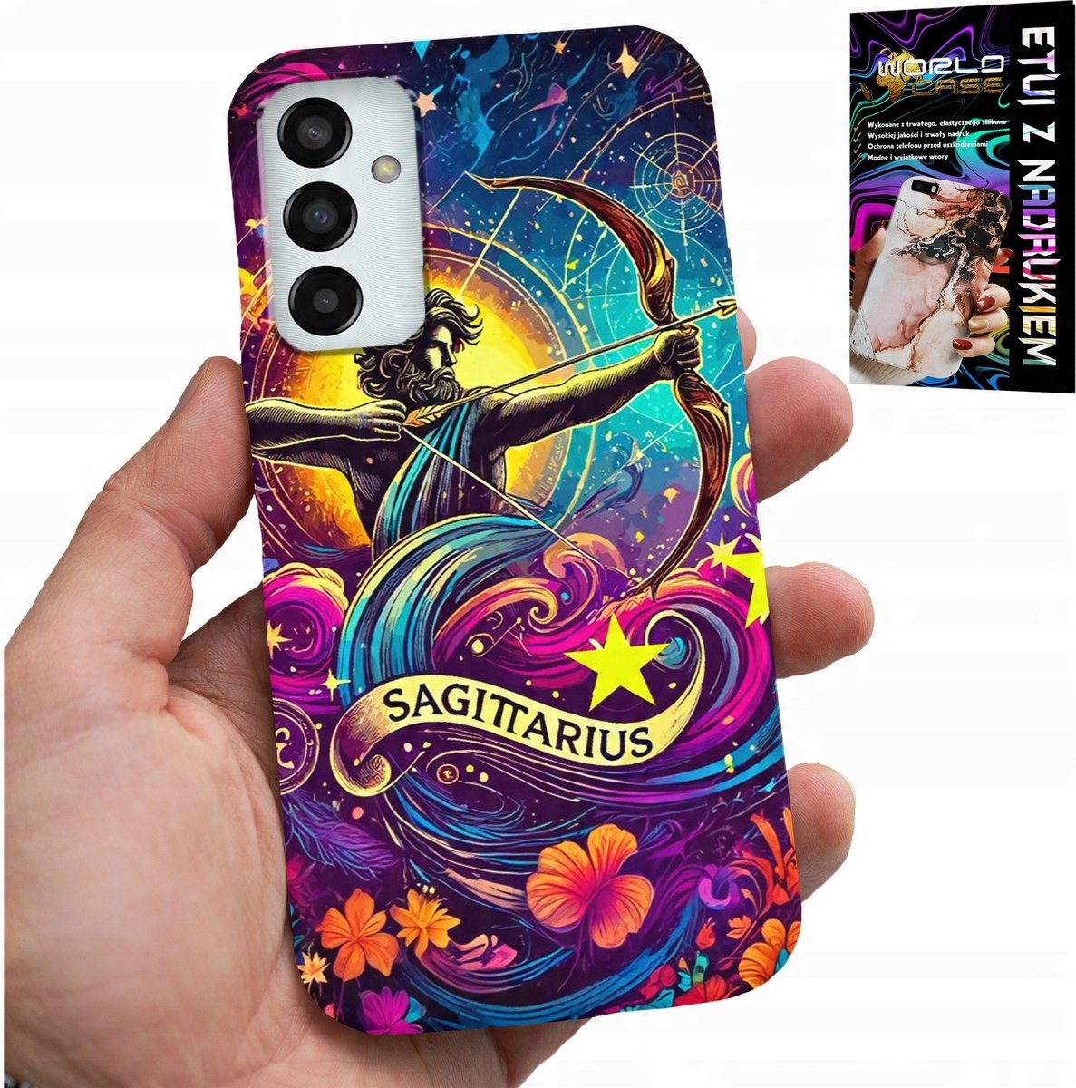 HOESJE VOOR SAMSUNG GALAXY M13 4G - STERRENBEELD, ACHTERKANT BOOGSCHUTTER