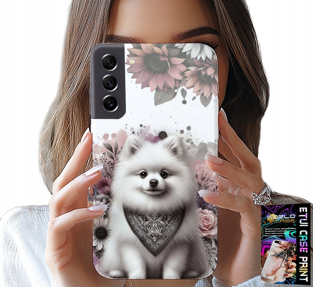 HOESJE VOOR SAMSUNG GALAXY S21 FE - POMERANIAN, MINIATURE SPIZZA, HONDENRASSEN
