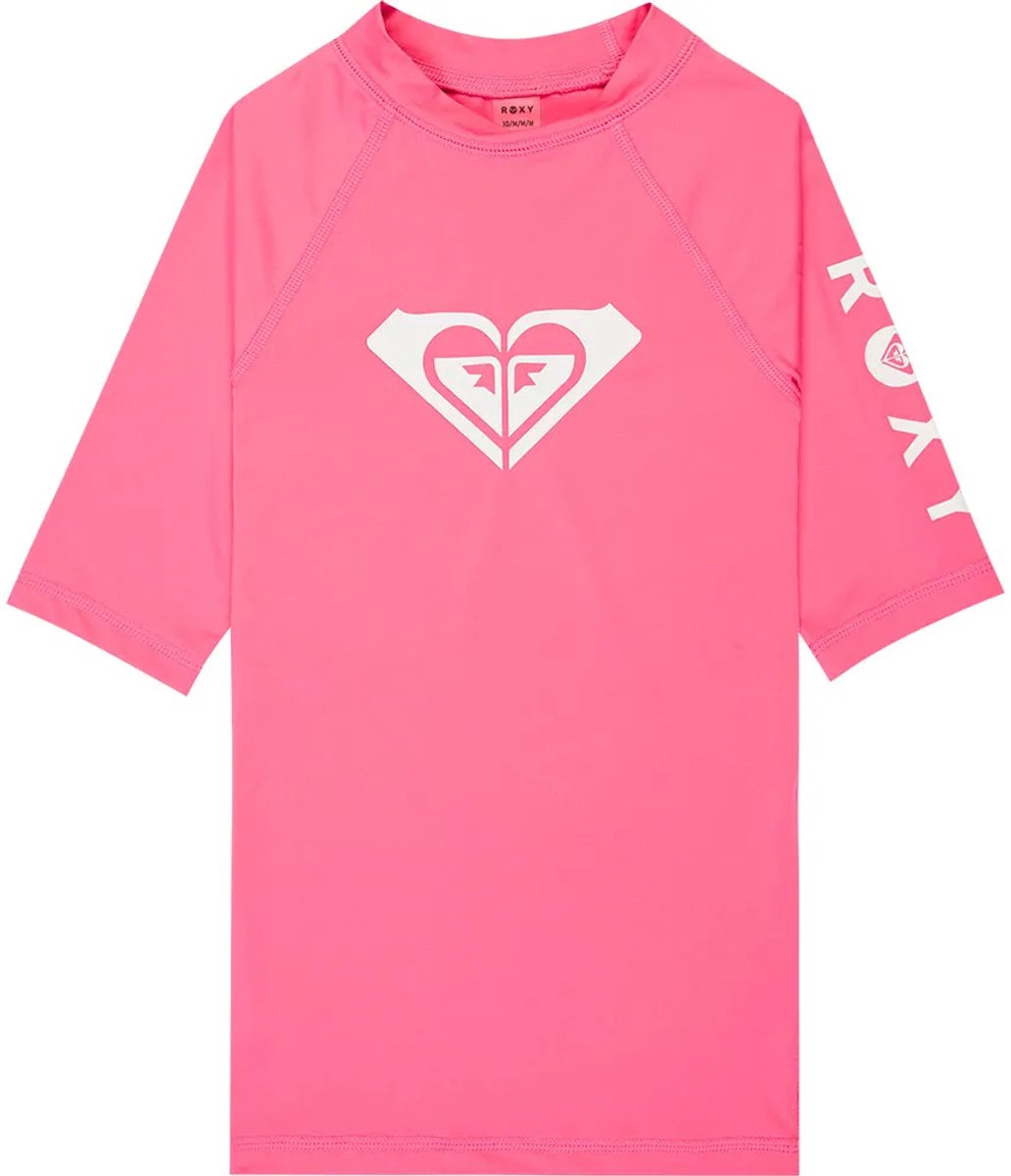 Roxy Ergwr03491 Whole Hearted Korte Mouw Rash Guard 12 Years Meisje Sangria Sunset