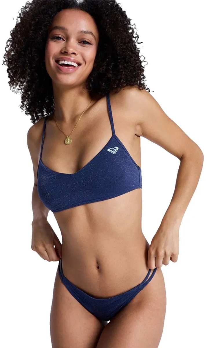 Roxy Shine Bralette Cheeky Bikini S Vrouw Mood Indigo