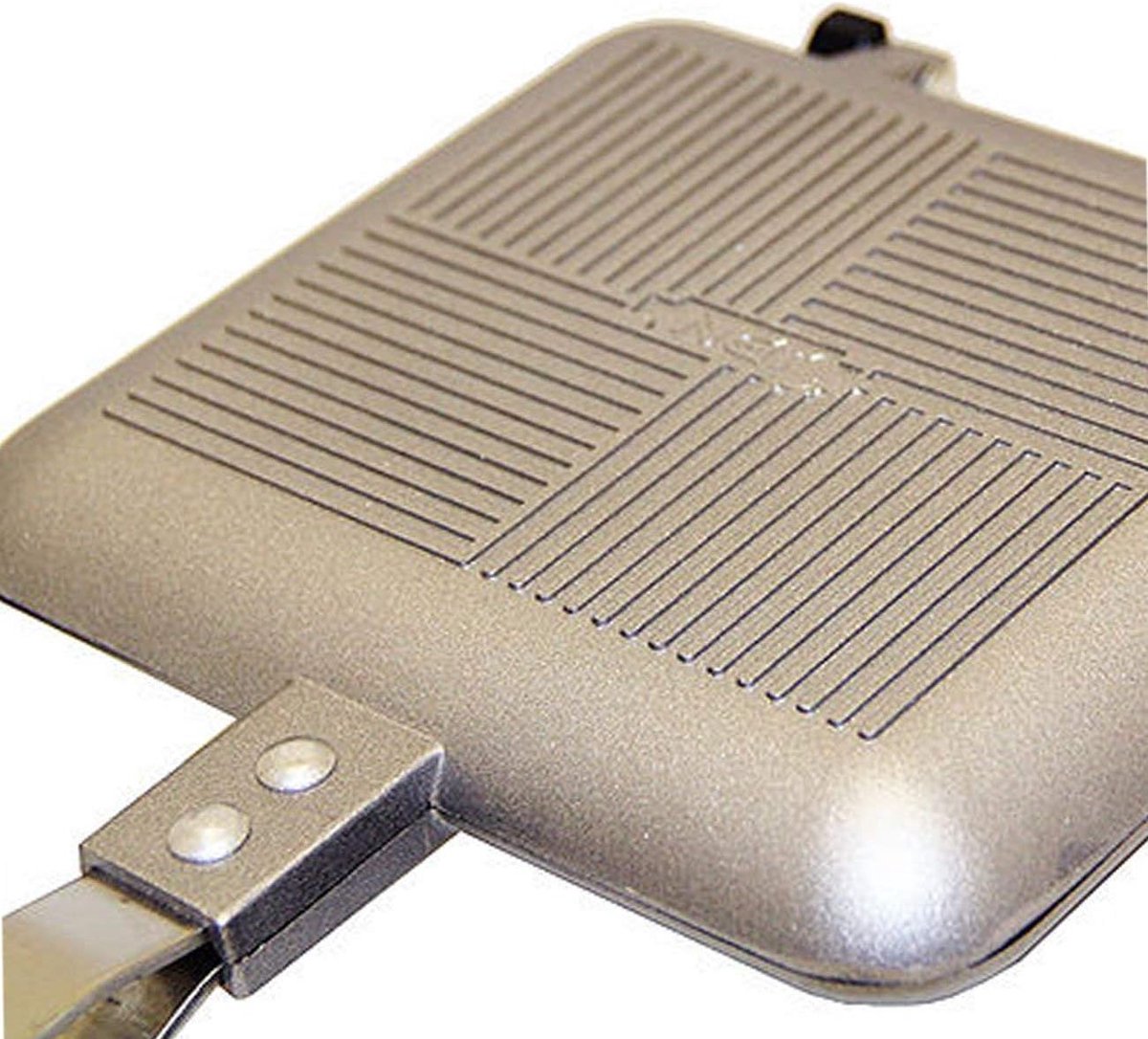 Sandwichtoaster - Tosti IJzer - Kamperen Vissen - Anti-aanbak Geribbeld - Compact formaat