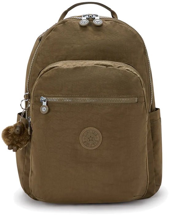 Kipling SEOUL Dames Rugzak - Smooth Khaki