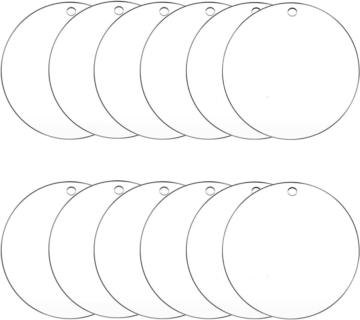 Acryl Platen - Ronde Schijven - DIY Projecten - Krasbestendig Materiaal - 15 cm Doorsnede - Transparant